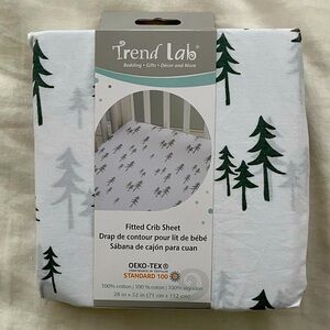 Fitted Crib Sheet - mountain baby